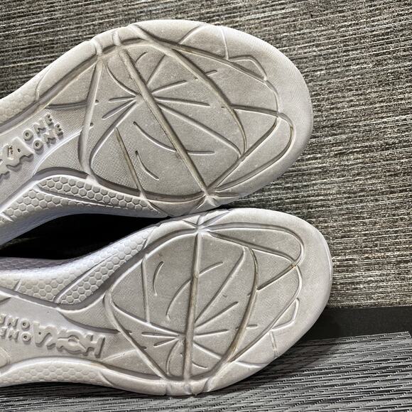 HOKA Hupana Grey White One One Wool Flow Running Athletic Shoes Mens Size 9 - Picture 15 of 15
